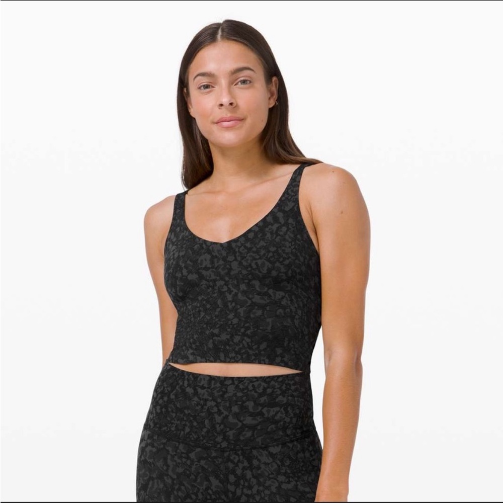 lululemon athletica Black Patterned Top